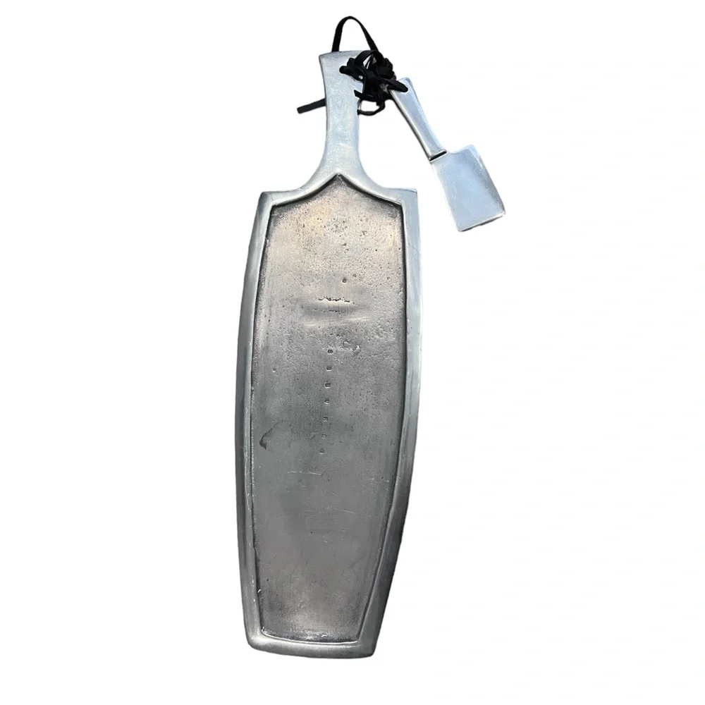 Lunares Cheese Board and Knife Metal set